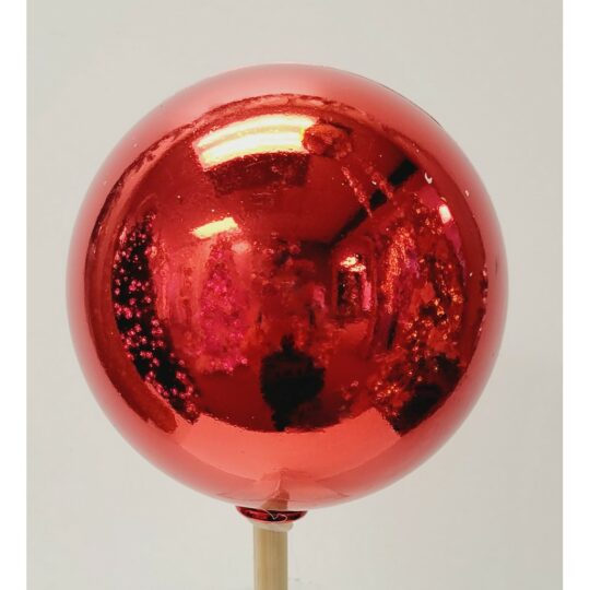 Shiny Ball on 18" Stick 4.7" 120mm - Red