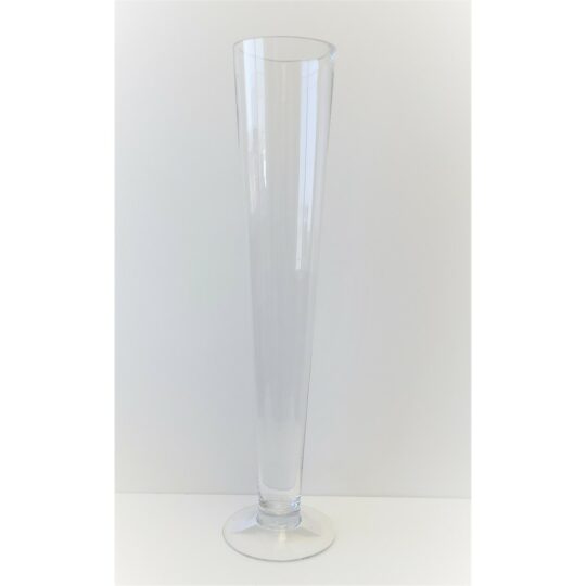 20"H Trumpet Vase - Clear
