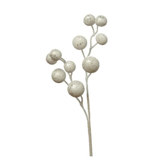 Glitter Ball Spray 11" - White