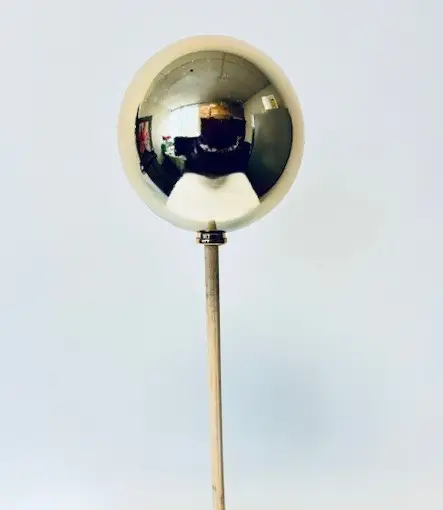 Shiny Ball on 18" Stick 4.7" 120mm - Gold