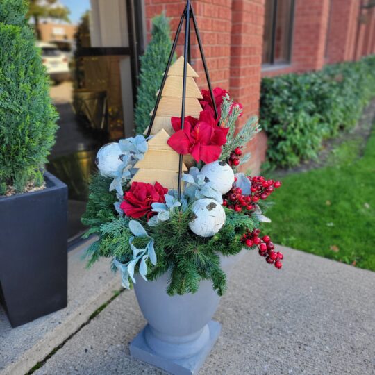 Holiday Urn Decor
