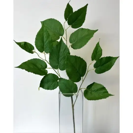 Mulberry 24" Leaf Spray - Green