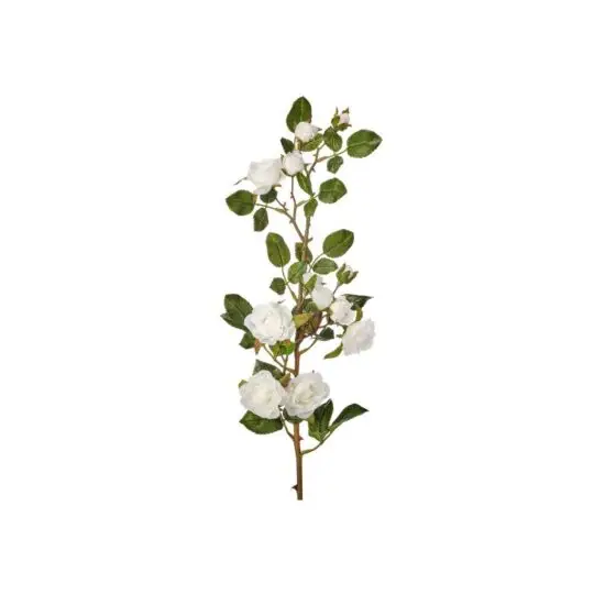 Real Touch Rambling Rose 31" Branch - White