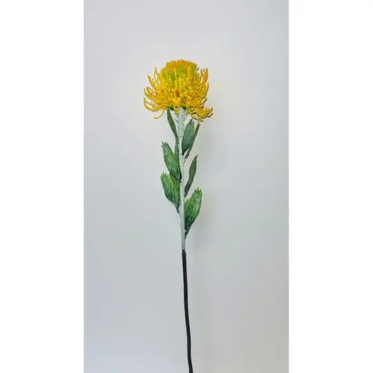Protea 24" Stem - Yellow