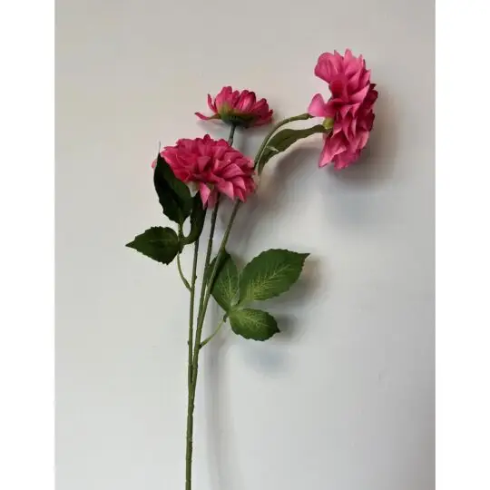 Dahlia Spray x2 with Bud 29" - Hot Pink