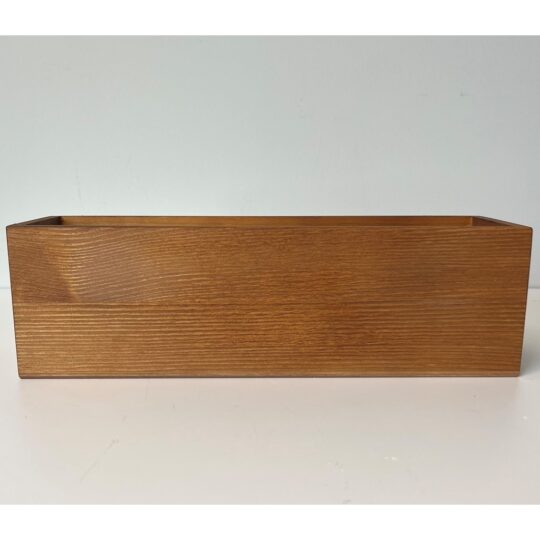 Wooden Rectangular Container 11.5"Lx4"x3.5"H / Brown