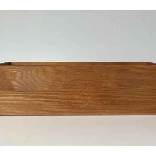 Wooden Rectangular Container 11.5"Lx4"x3.5"H / Brown