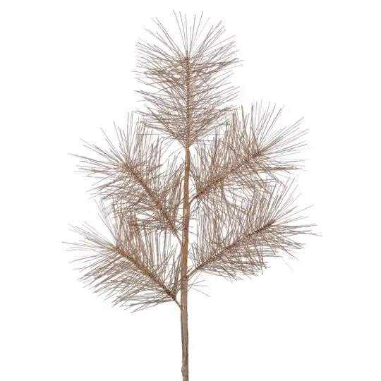 Long Needle Pine 17" Spray x3 - Champagne