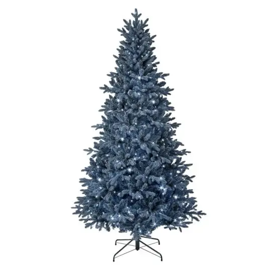 7.5' LED Bavarian Spruce Tree - Blue / 50"D  450Lights  2125 Tips