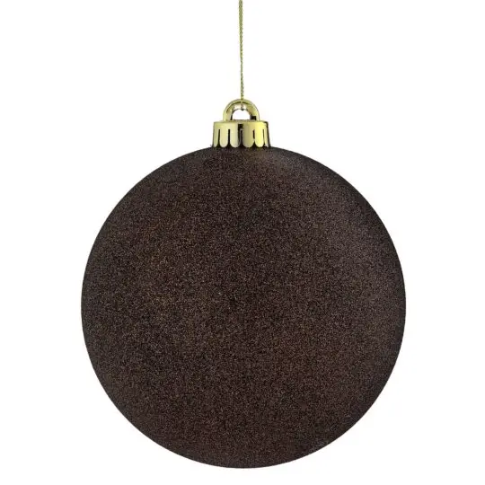 140mm Glitter Ball Pack/2 - Chocolate Brown
