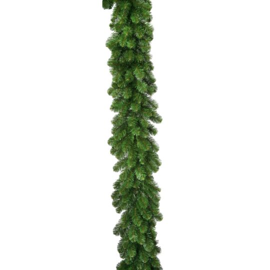 Dlx Oregon Fir 9' x 14" Garland - Green