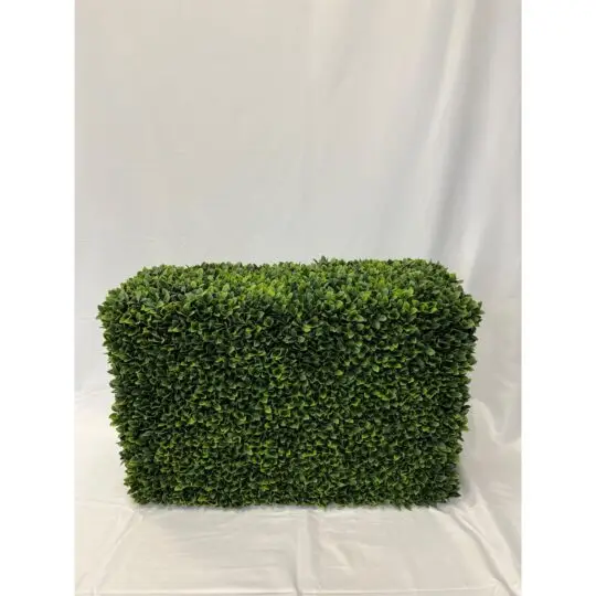 UV Protected Boxwood 30"Lx12"x21"H Hedge - Green
