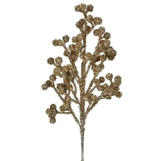 Tinsel Berry 26" Spray - Champagne