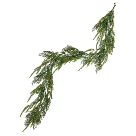 UV Protected Real Touch Cedar/Pine 4' Garland - Green