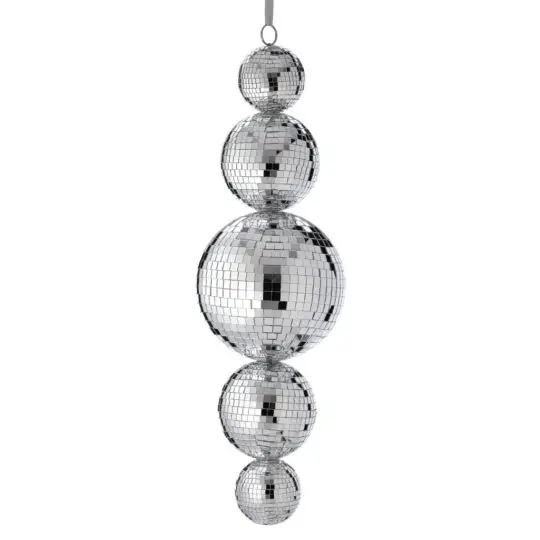 Mirror Multi Ball 22" Finial - Silver