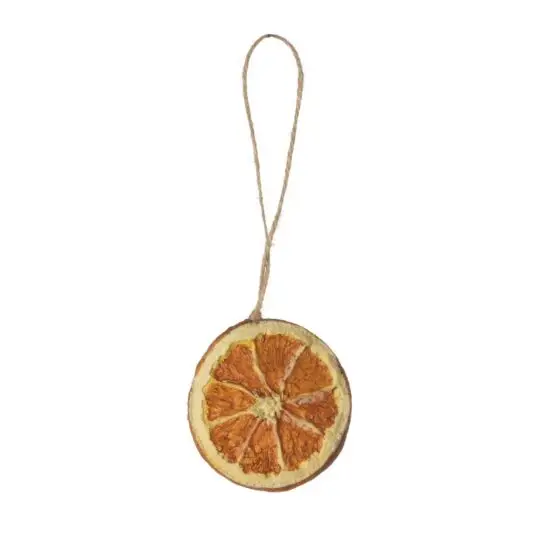 Orange Slice 2.5" on String - Orange