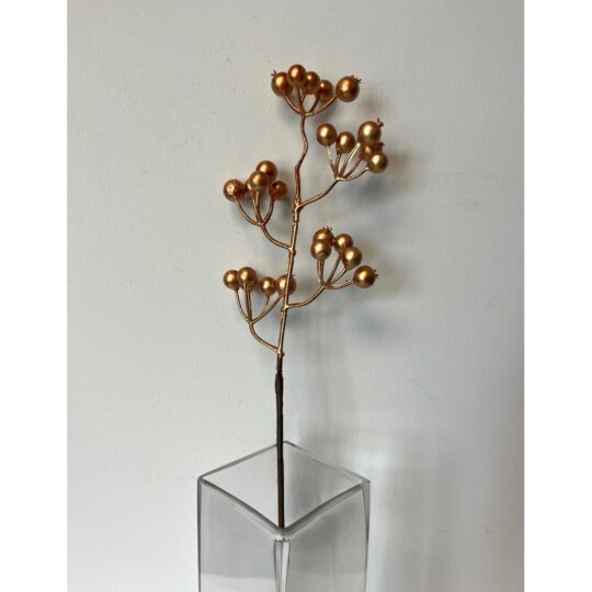 Metallic Berry 22" Spray - Copper