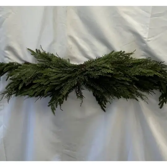Real Touch Norfolk/Cedar 48" Swag - Green