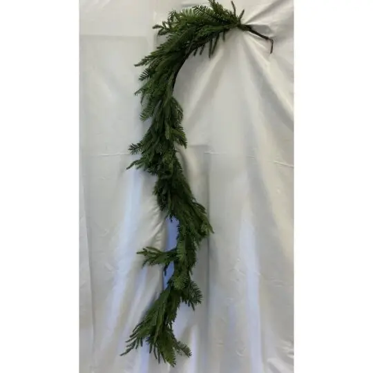 Real Touch Fir/Cedar/Fern 6' Garland - Green