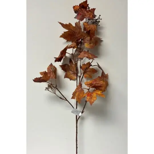 Grape Leaf 29" Spray - Brown