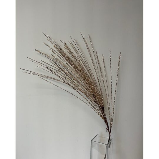 Metallic Tinsel 36" Spray - Champagne
