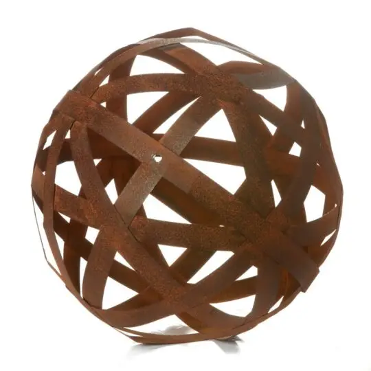 Metal 12" Ball on 12" Stake - Bronze