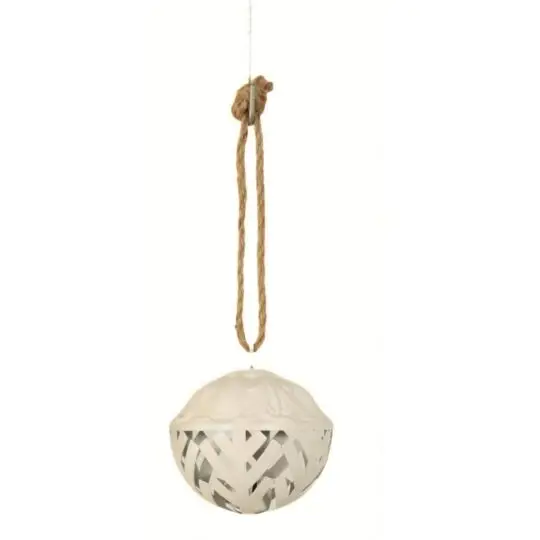 Metal Round Bottom 5" Bell - White