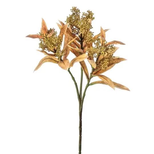 Seeded Artemesia Spray 15" - Brown
