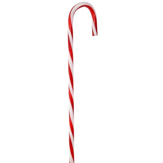 Acrylic Candy Cane 30" - Red/White