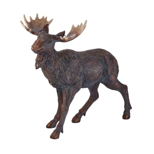 Resin Highlands Moose 14"H - Bronze Patina