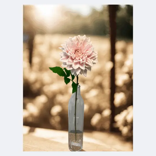 Real Touch Dahlia Spray 28" - Pink