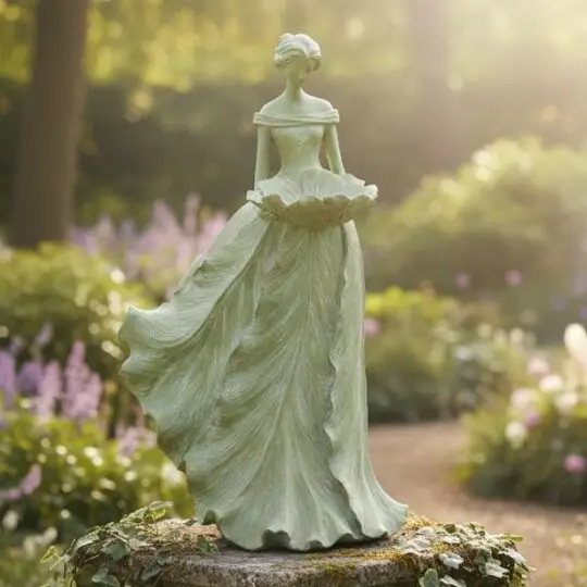 Resin Blossom Petal Fairy - Green