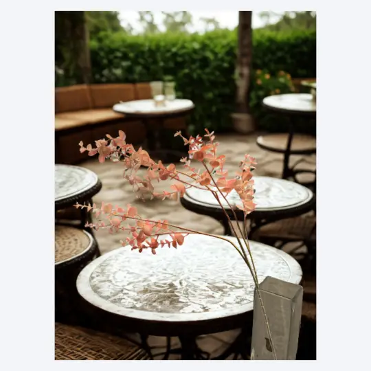 Eucalyptus Spray 32" - Light Pink