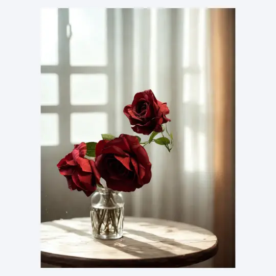 Rose 24" Spray x3 - Red