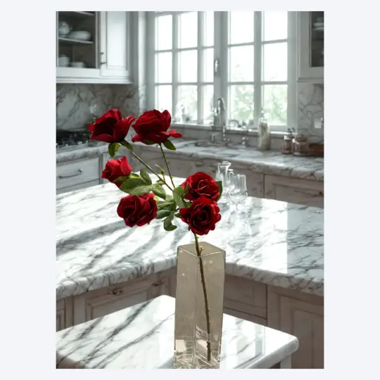 Princess Rose 25" Spray x6  - Red