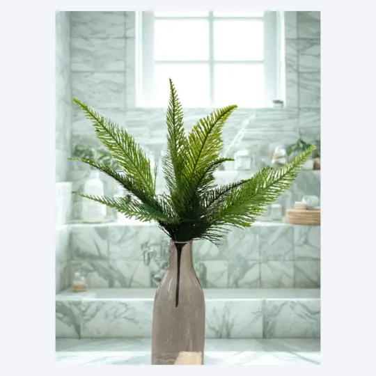 Real Touch Cedar Bush 17" - Green