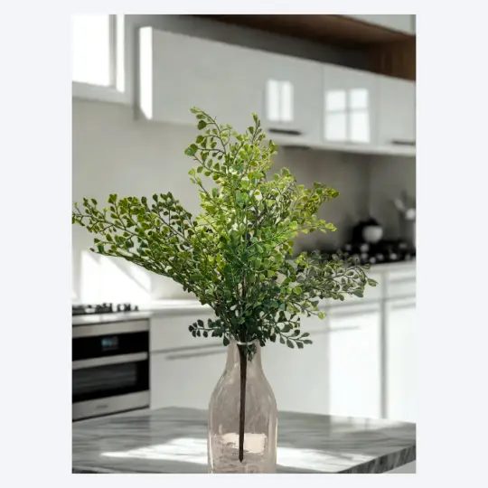 Real Touch Maiden Hair Bush 19" - Green