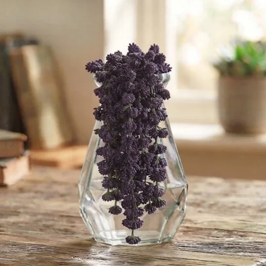Hanging Flowering Succulent 10" - Purple