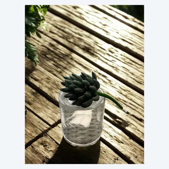 Succulent Pick 3.5"D 9.5"H - Purple/Blue Green