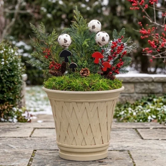 Holiday Urn Decor