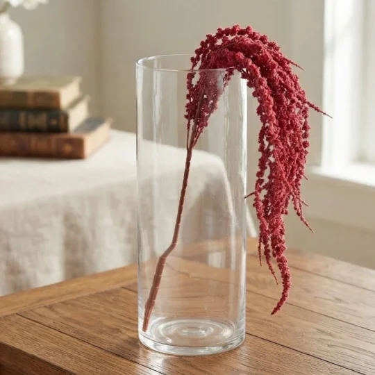 Hanging Amaranthus 40" Spray - Red