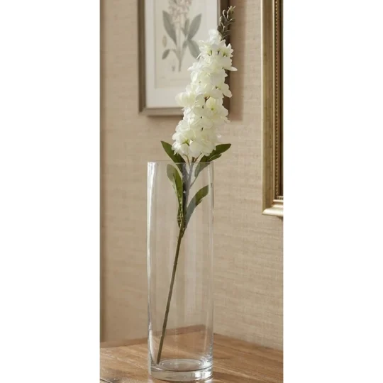 Delphinium Stem 33"  - White