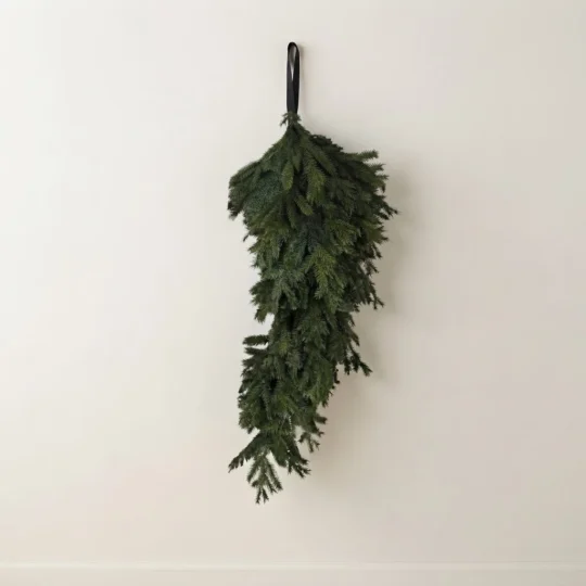 Real Touch Balsam Fir 48" Tear Drop - Green