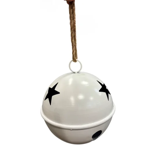 Metal Bell 9" - White