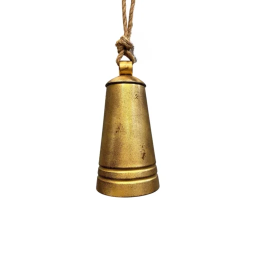 Metal Cone Bell 12" - Gold